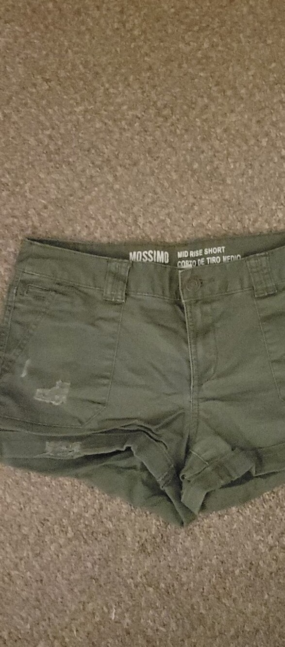 Mossimo Supply Co. Olive Green Mid-Rise Women's Shorts